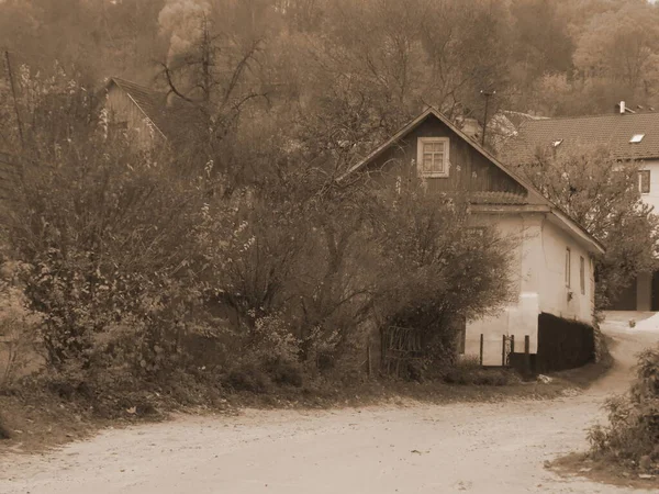 Ukrayna Köyündeki Ahşap — Stok fotoğraf