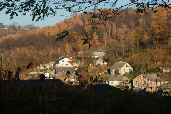 Holzhaus Ukrainischen Dorf — Stockfoto