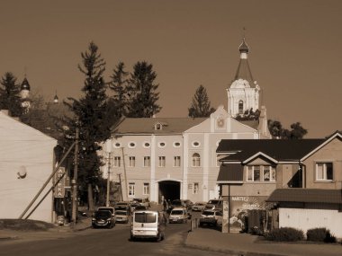 Eski şehrin tarihi kısmı. Eski kasaba, Central Street.          
