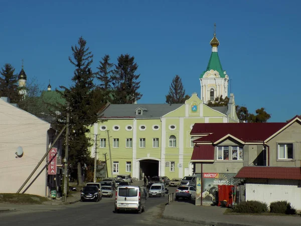 Eski Şehrin Tarihi Kısmı Eski Kasaba Central Street — Stok fotoğraf