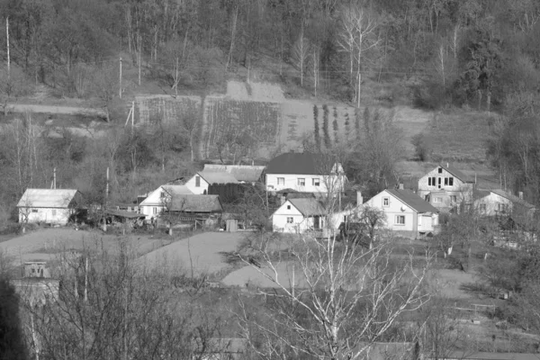 Maison Bois Dans Village Ukrainien — Photo