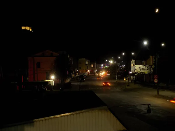 Luces Nocturnas Ciudad Vieja — Foto de Stock