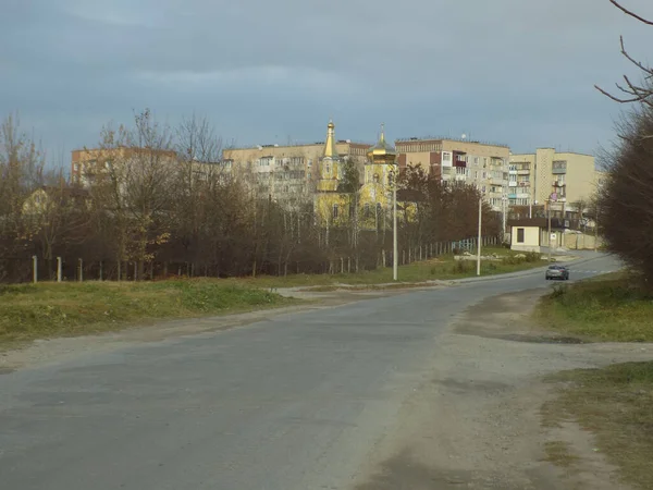 Vista Dalla Finestra Verso Città — Foto Stock