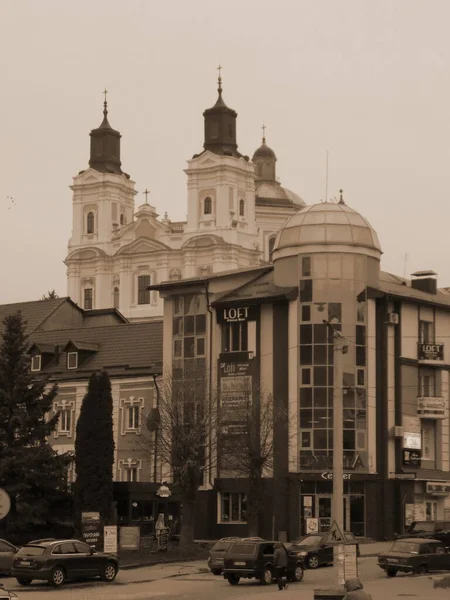 Historická Část Starého Města Staré Město Centrální Ulice Katedrála Transformace — Stock fotografie