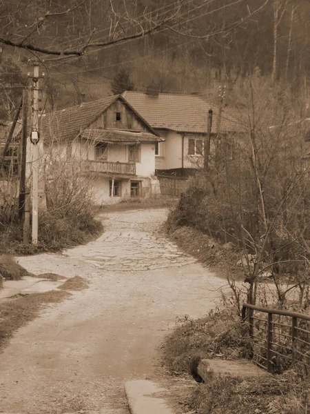 Maison Bois Dans Village Ukrainien — Photo