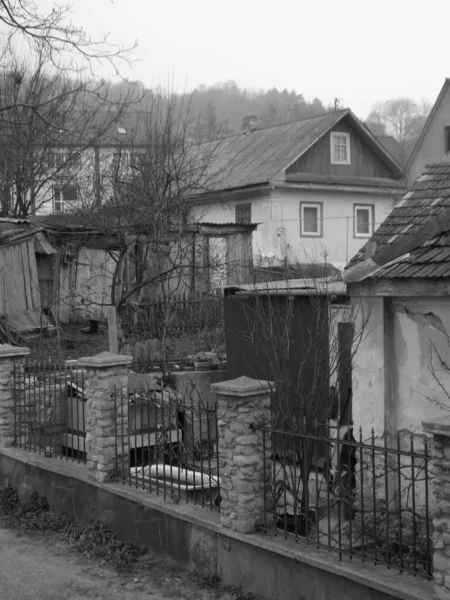 Casa Legno Nel Villaggio Ucraino — Foto Stock