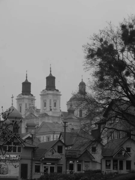 Historická Část Starého Města Staré Město Centrální Ulice Katedrála Transformace — Stock fotografie