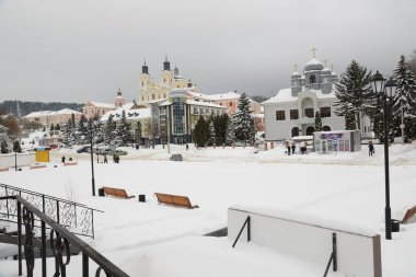  Eski şehrin tarihi kısmı. Eski kasabanın merkez caddesi. 