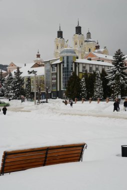  Eski şehrin tarihi kısmı. Eski kasabanın merkez caddesi. 