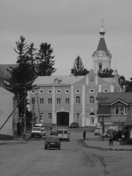 Ιστορικό Τμήμα Της Παλιάς Πόλης Παλαιά Πόλη Μονασκυί Κτίριο Μοναστήρι — Φωτογραφία Αρχείου