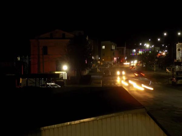 Luces Nocturnas Ciudad Vieja — Foto de Stock