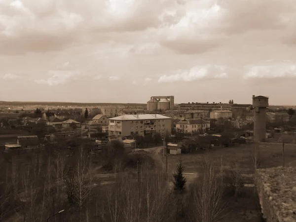 Vista Desde Ventana Ciudad — Foto de Stock