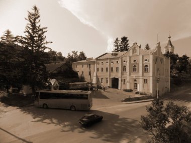 Eski şehrin tarihi kısmı. Epifani Manastırı 'nı inşa eden manastır.          