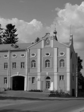 Eski şehrin tarihi kısmı. Epifani Manastırı 'nı inşa eden manastır.          
