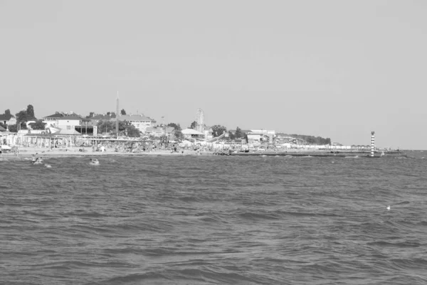 Een Stad Aan Oevers Van Zwarte Zee Ijzeren Haven District — Stockfoto