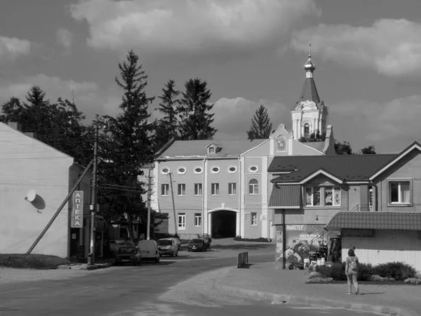 Historic Part Old Town Monasheskyy Building Epiphany Monastery — Stock Photo, Image