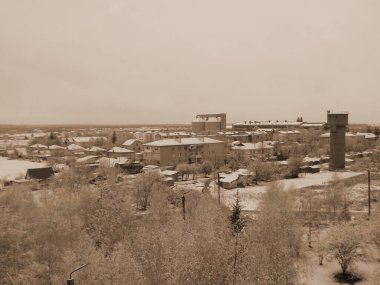 Pencereden şehre olan manzara.          