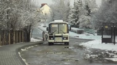 PAZ-3205 Sovyet, Rus otobüsü.