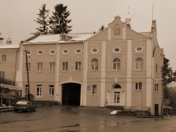 Eski Şehrin Tarihi Kısmı Eski Kasaba Central Street — Stok fotoğraf