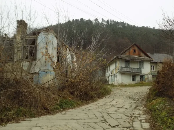 Casa Legno Nel Villaggio Ucraino — Foto Stock