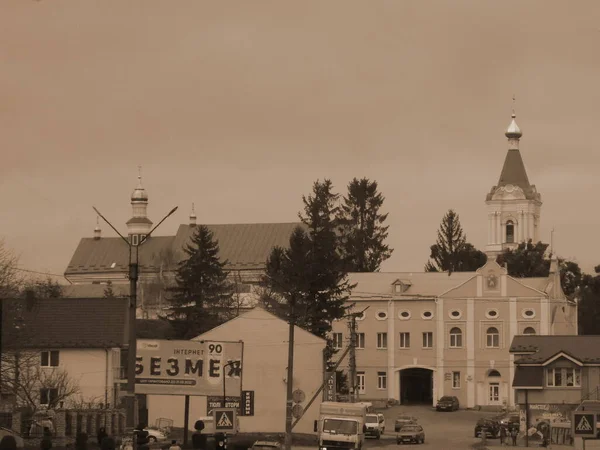 Historic Part Old Town Monasheskyy Building Epiphany Monastery — Stock Photo, Image