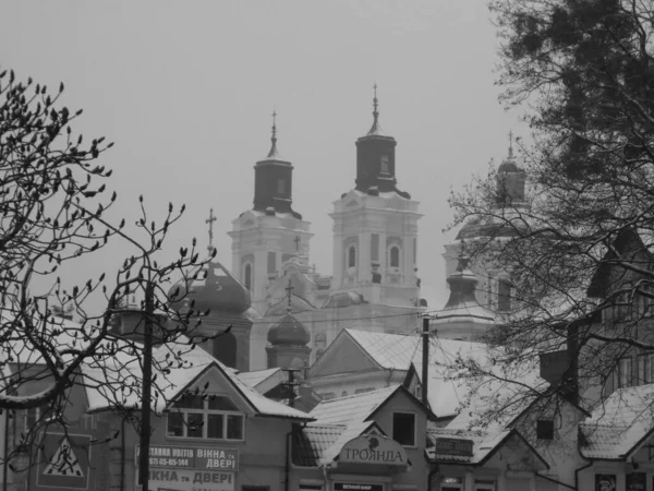 Историческая Часть Старого Города Центральная Улица — стоковое фото