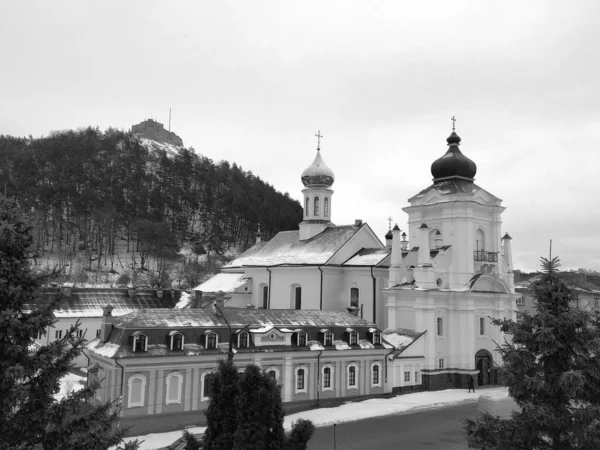 Святой Николай Катедрал Францисканский Монастырь Общий Вид Замковый Холм — стоковое фото