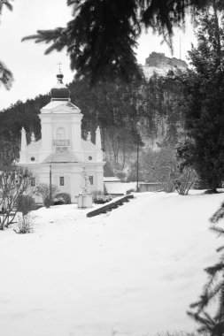 St. Nicholas Katedrali. Fransisken Manastırı. Castle Hill 'in genel manzarası..