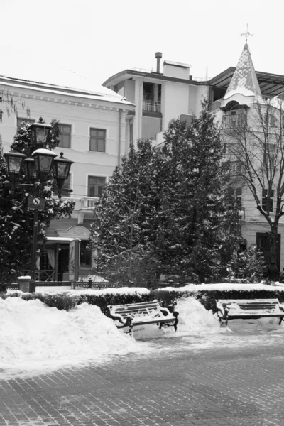 Eski Kasabada Noel Ağacı Noel Ağacı Eski Kasaba — Stok fotoğraf