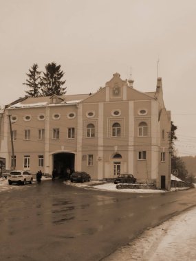 Eski şehrin tarihi kısmı. Epifani Manastırı 'nı inşa eden manastır.          