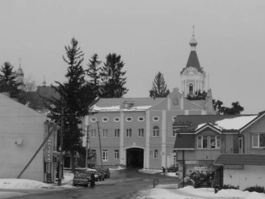 Eski şehrin tarihi kısmı. Epifani Manastırı 'nı inşa eden manastır.          
