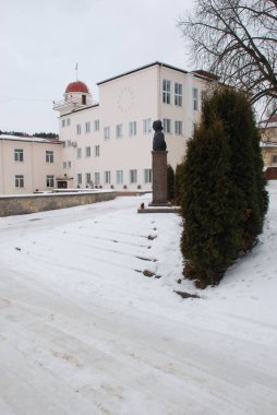 Eski şehrin tarihi kısmı. Eski kasaba binaları. 