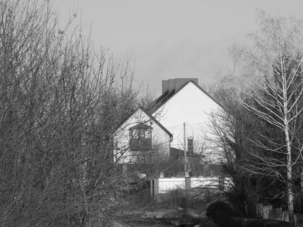 Holzhaus Ukrainischen Dorf — Stockfoto