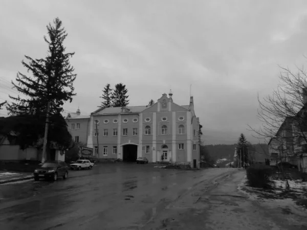 Historická Část Starého Města Monasheskyy Budova Kláštera Epiphany — Stock fotografie