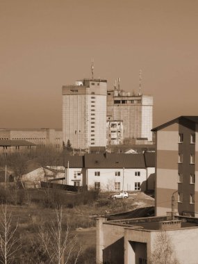 Pencereden şehre olan manzara.          