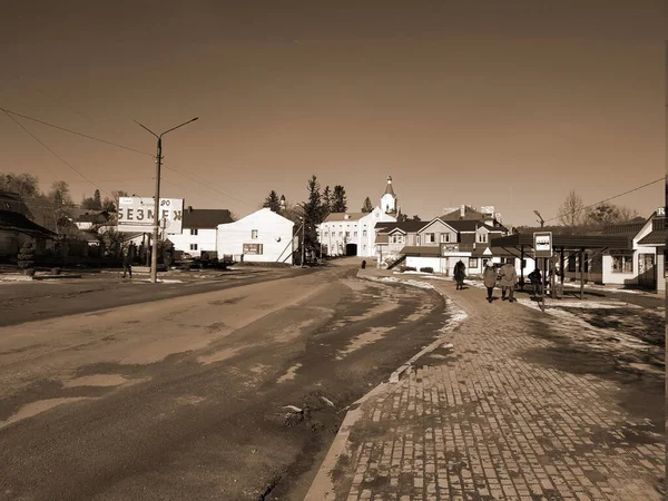 Parte Histórica Cidade Velha Monasheskyy Edifício Epifania Mosteiro — Fotografia de Stock