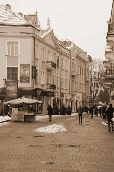 Маленька Вулиця Старого Міста Історична Частина Старого Міста — стокове фото