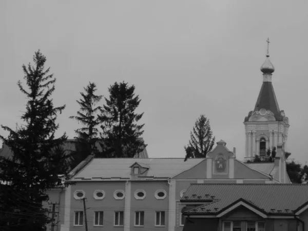 Parte Storica Del Centro Storico Monasheskyy Edificio Monastero Epifania — Foto Stock