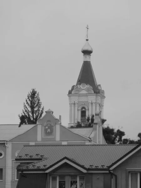 Der Historische Teil Der Altstadt Monasheskyy Gebäude Epiphany Kloster — Stockfoto