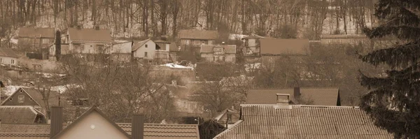 Holzhaus Ukrainischen Dorf — Stockfoto