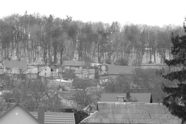 Maison Bois Dans Village Ukrainien — Photo