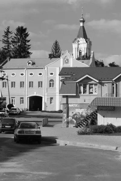 Der Historische Teil Der Altstadt Monasheskyy Gebäude Epiphany Kloster — Stockfoto