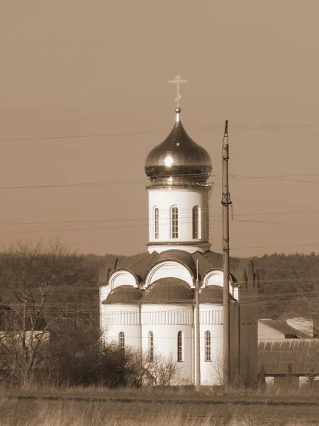 Kostel Jana Křtitele Kostel Předměstí Kostel Okraji Města — Stock fotografie