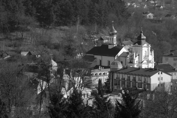 Julgran Gamla Stan Julgran Gamla Staden Nikolaus Katedral Franciscan Kloster — Stockfoto