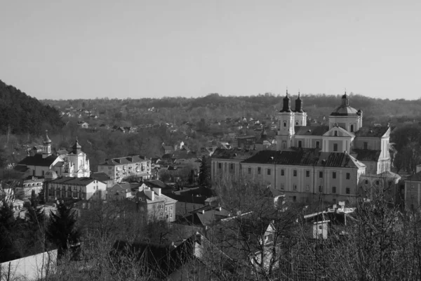 Historic Part Old Town Old Town Central Street Cathedral Transfiguration — стоковое фото