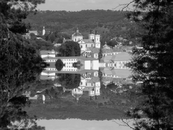 Historic Part Old Town Cathedral Transfiguration Monasheskyy Building Epiphany Monastery — стокове фото