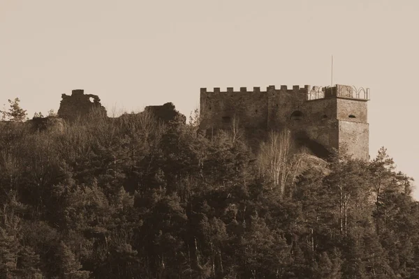 Vue Générale Colline Château — Photo