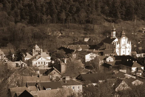 마을의 크리스마스 크리스마스 니콜라스 대성당 프란치스코 수도원 — 스톡 사진