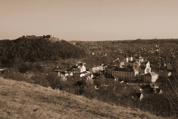 Karácsonyfa Régi Városban Karácsonyfa Régi Város Nicholas Cathedral Ferences Kolostor — Stock Fotó