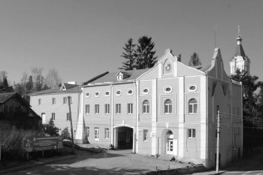 Eski şehrin tarihi kısmı. Epifani Manastırı 'nı inşa eden manastır.